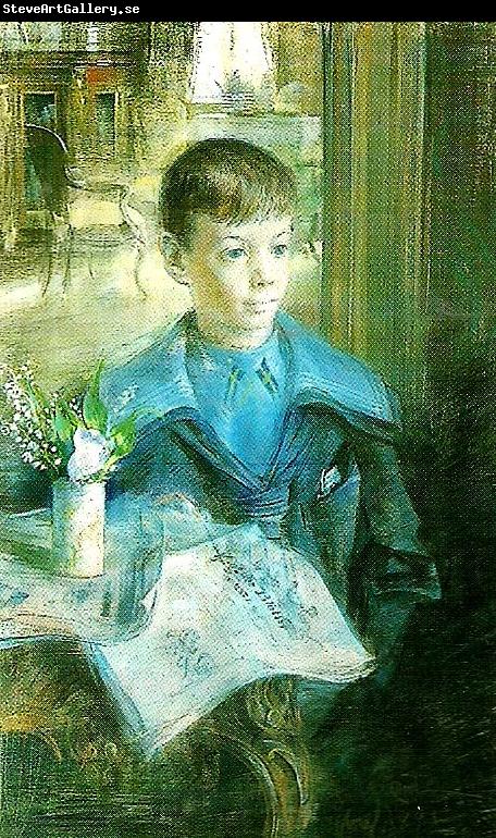 Carl Larsson portratt av erik l -magnus som barn